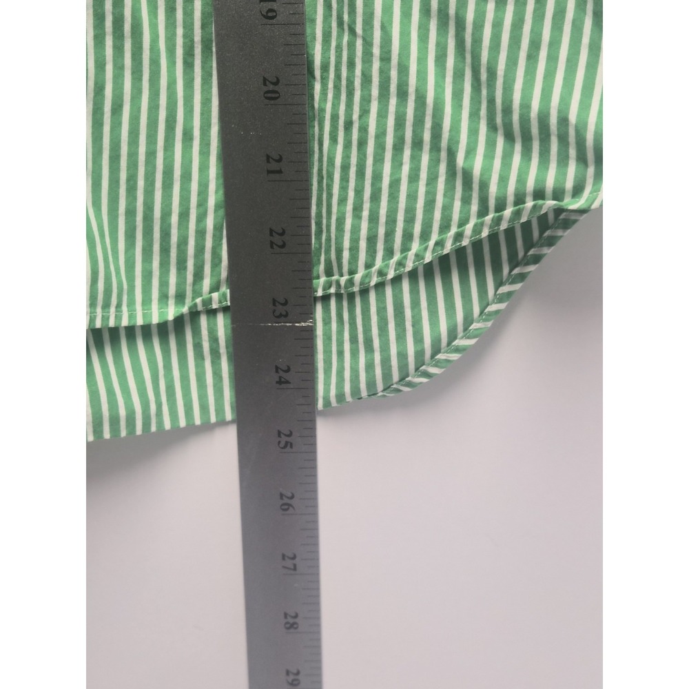 Ralph‎ Lauren Sport Child Size 6 Green Striped Button Down Shirt - Picture 6 of 6